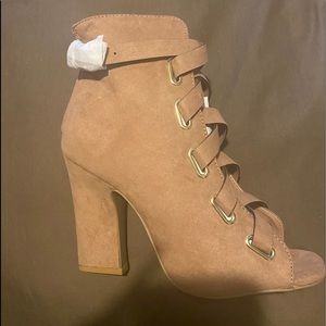 DARK BLUSH Booties for sale. Never worn